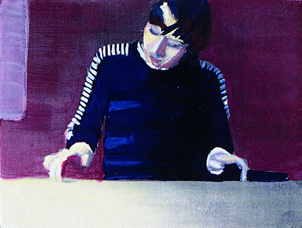 Zilla Leutenegger, Für Elise II, 1997, Eitempera auf Karton, Serie zu 14 Arbeiten, je 21 x 16 cm (Ausschnitt)